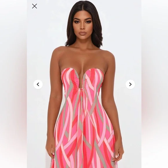 Fashion Nova Elegant Pink Patterned Maxi Dress is available for purchase on au PAY Market - Imported Goods Online Store Co.Ltd. | au PAY Market - Online Shopping Site Fashion Nova Elegant Pink Patterned Maxi Dress is available for purchase on au PAY Market - Imported Goods Online Store Co.Ltd. | au PAY Market - Online Shopping Site